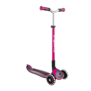 Globber Master Lights 3-Wheels Kids Scooter – Deep Pink