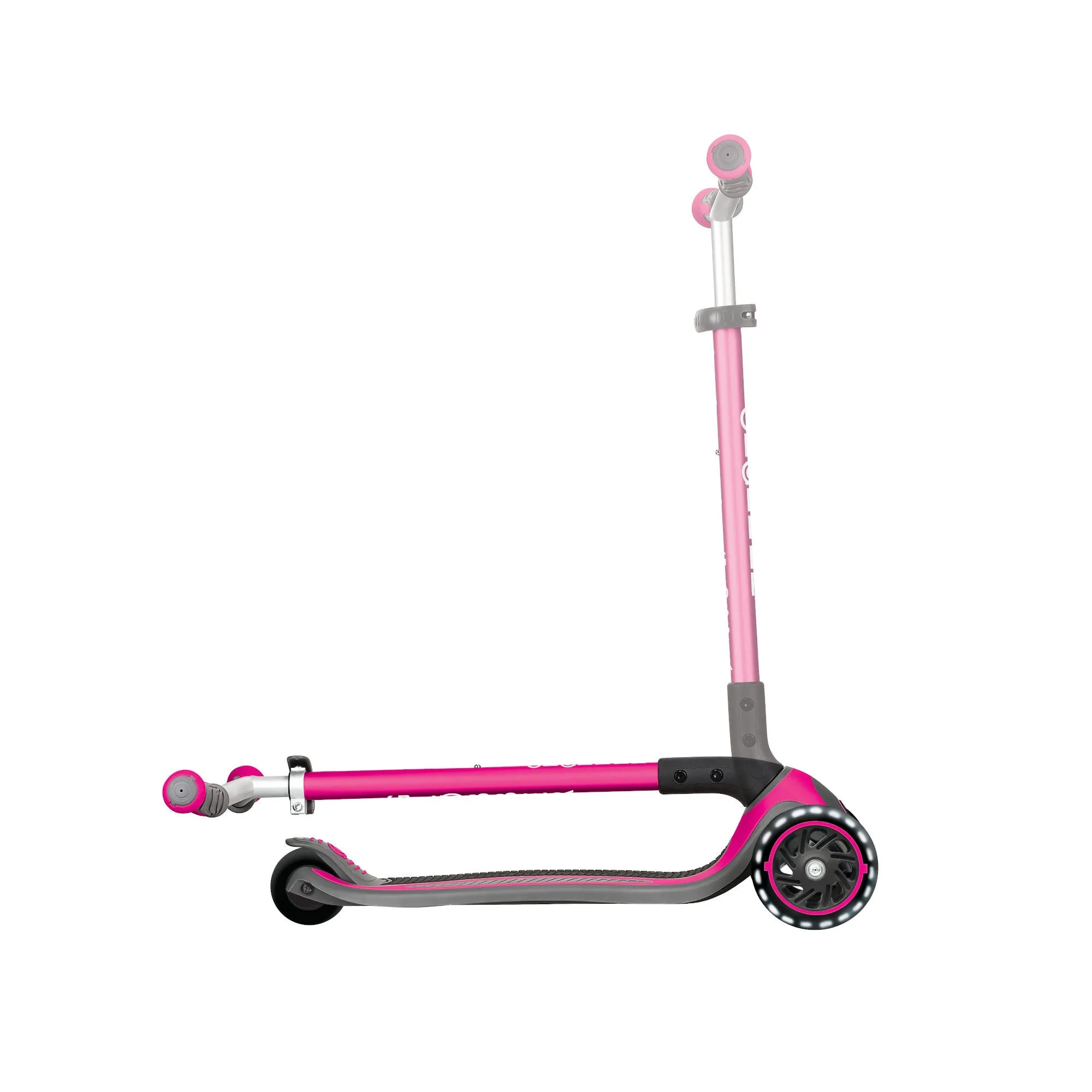 Globber Master Lights 3-Wheels Kids Scooter – Deep Pink