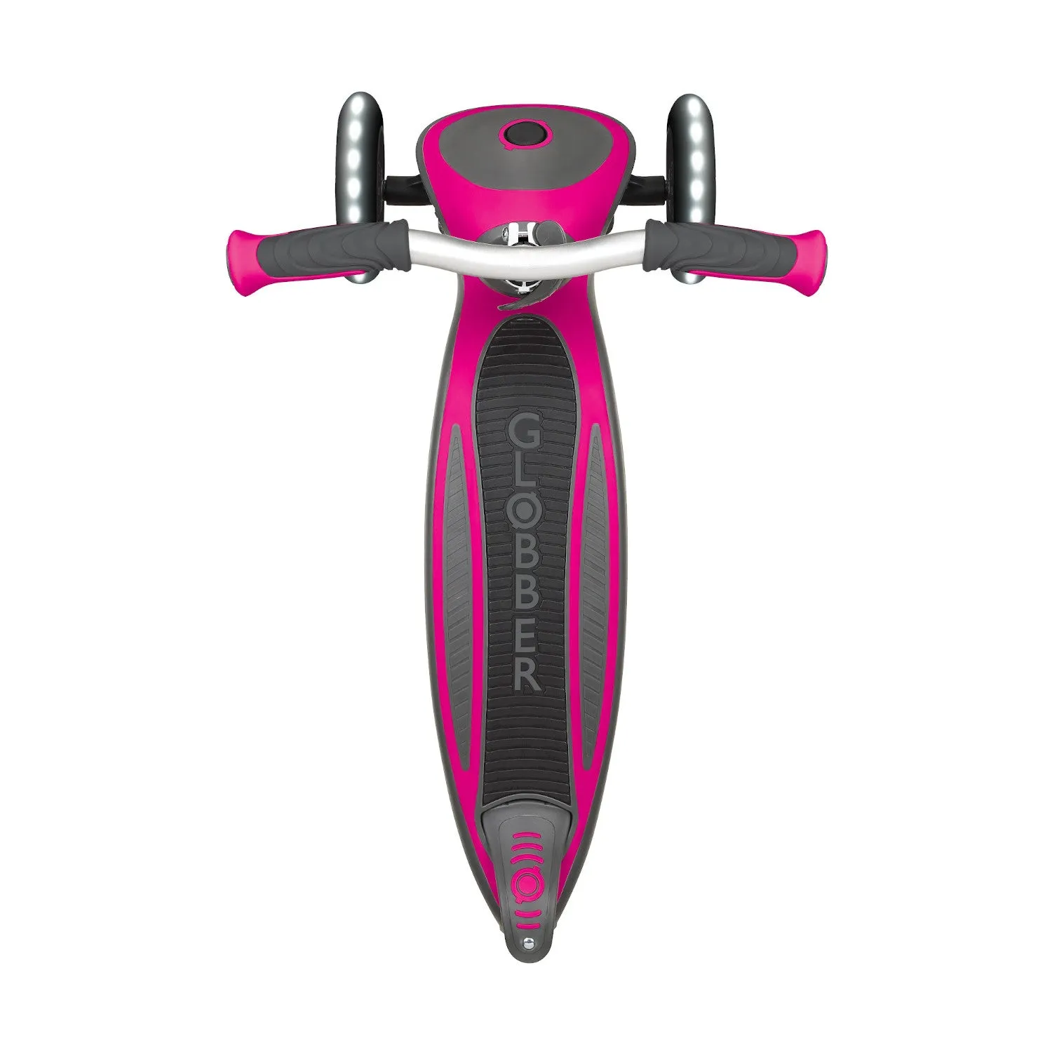 Globber Master Lights 3-Wheels Kids Scooter – Deep Pink