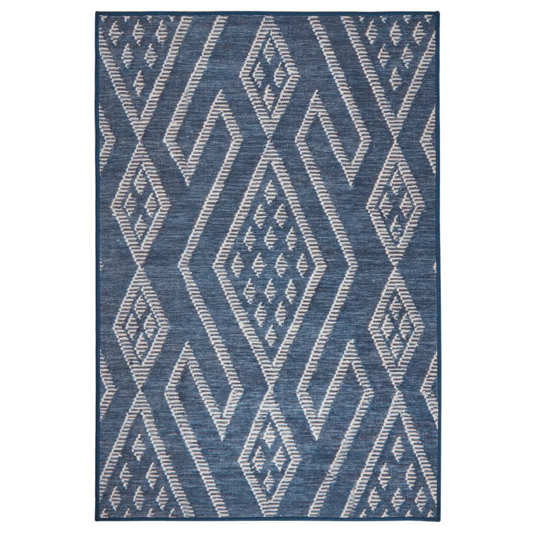 Guthrie Navy Machine Washable Rug