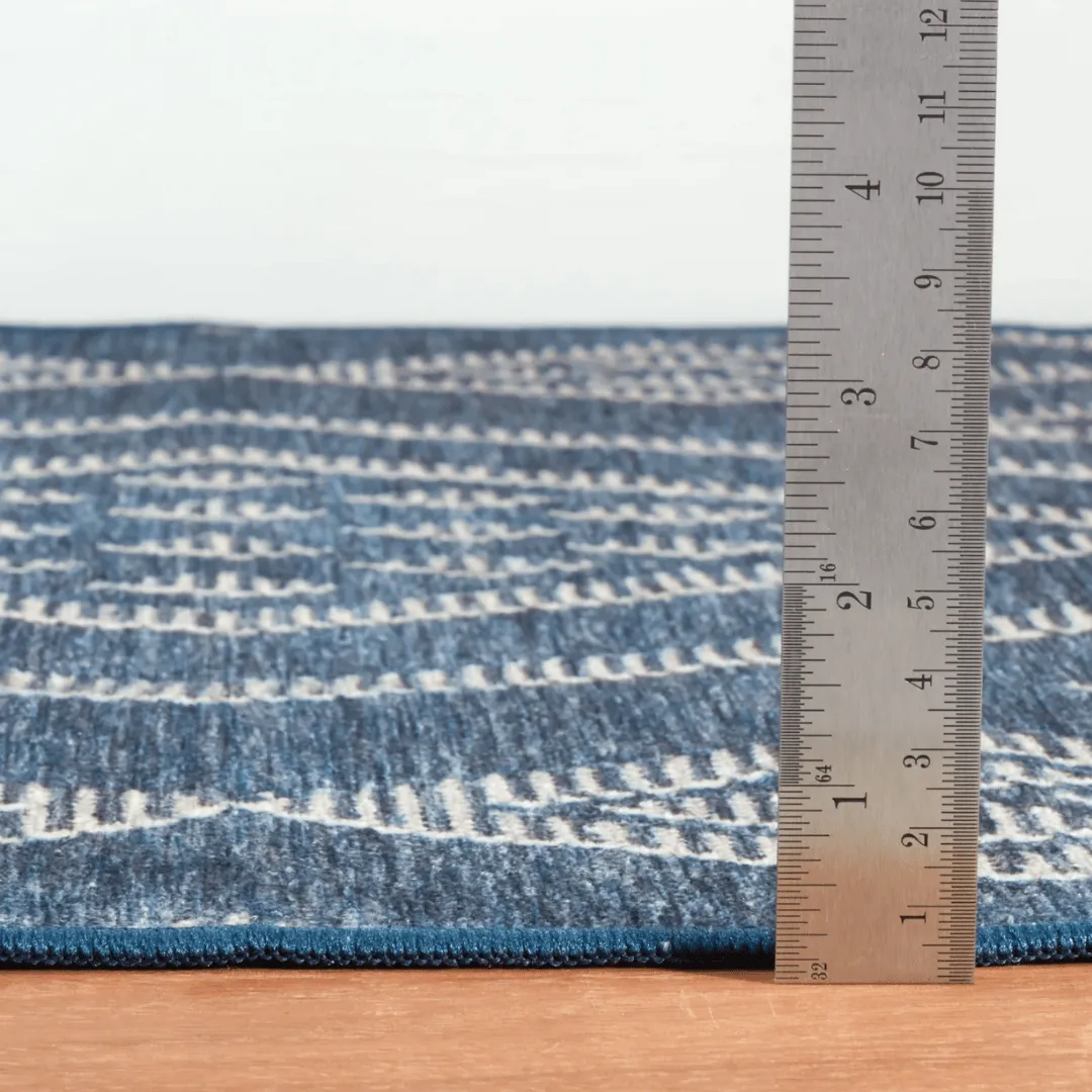 Guthrie Navy Machine Washable Rug