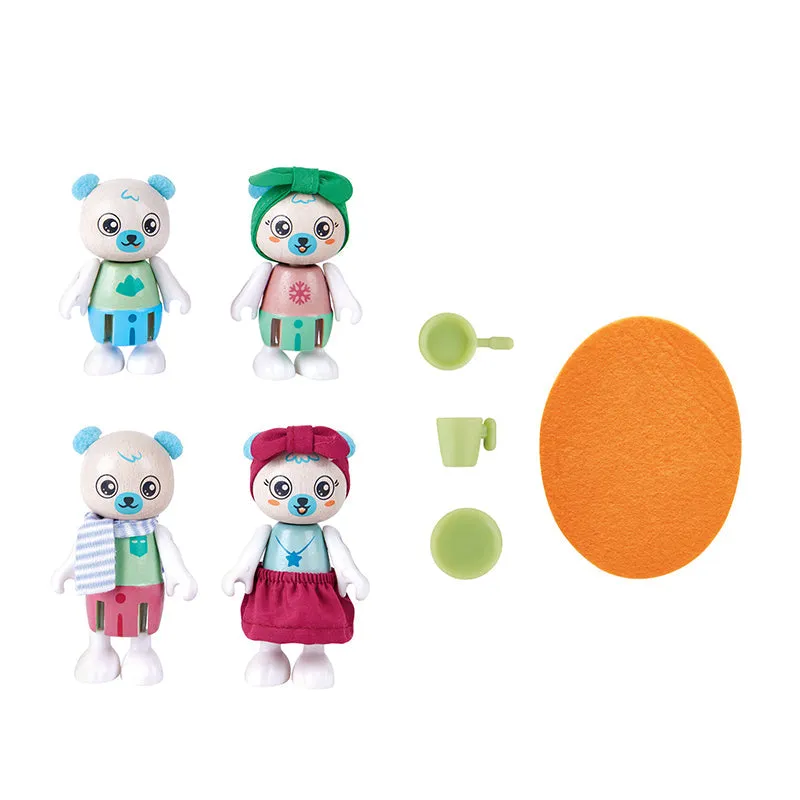 Hape Green Planet Polar Bear Family