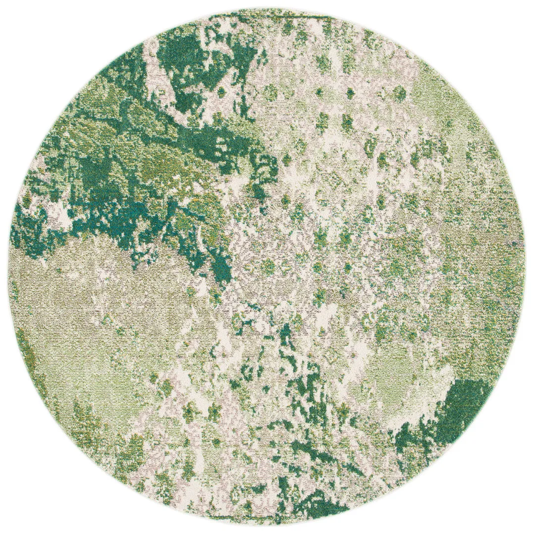 Hester Street Performance Abstract Rug 17 Stories Rug Size: Round 6'7"