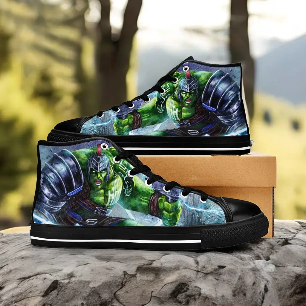 Hulk Ragnarok Warriors Shoes High Top Sneakers for Kids and Adults