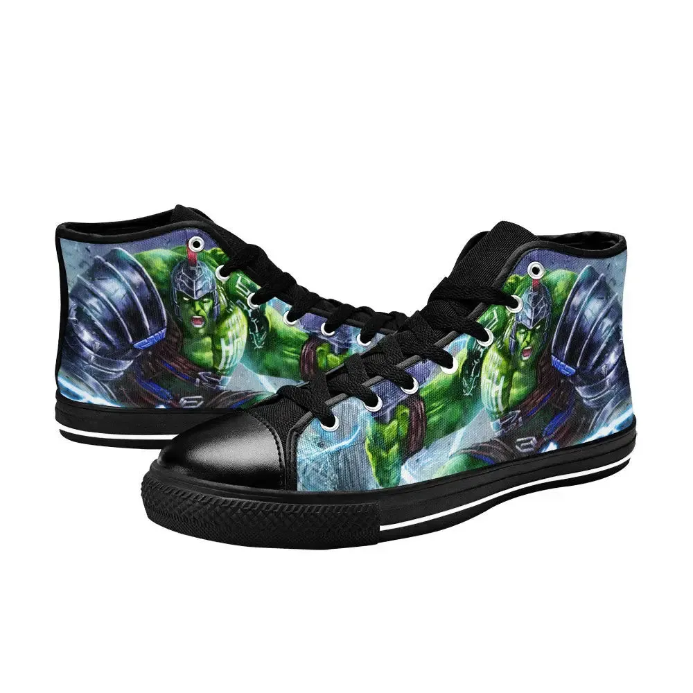 Hulk Ragnarok Warriors Shoes High Top Sneakers for Kids and Adults