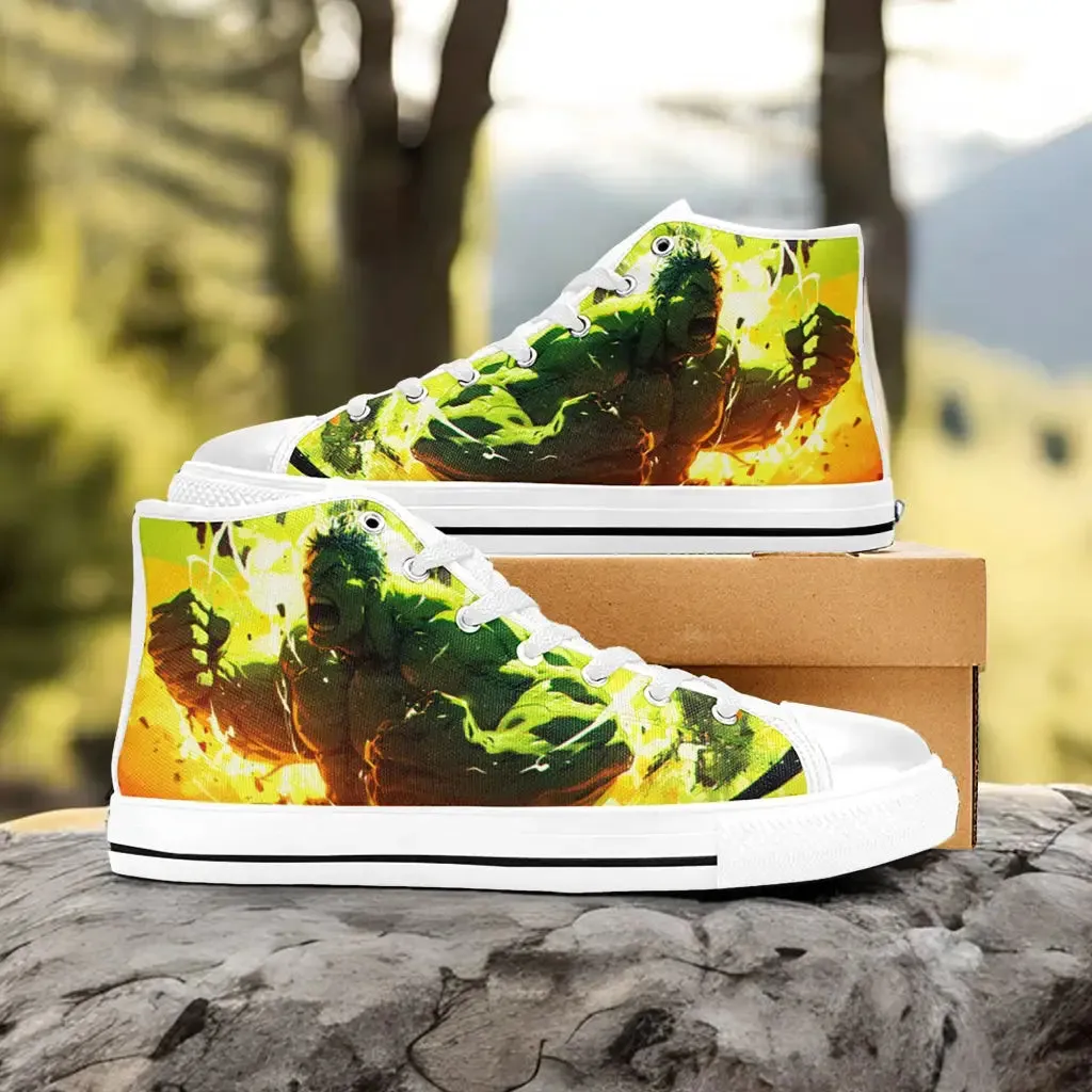 Hulk Smash Shoes High Top Sneakers for Kids and Adults