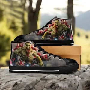 Hulk vs HulkBuster Iron Man Shoes High Top Sneakers for Kids and Adults