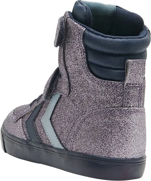 Hummel Purple Slimmer Stadil Glitter Junior High Trainers