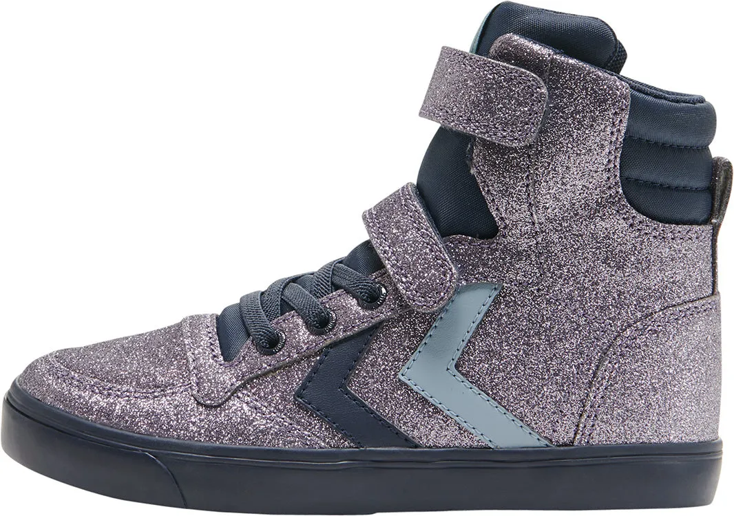 Hummel Purple Slimmer Stadil Glitter Junior High Trainers