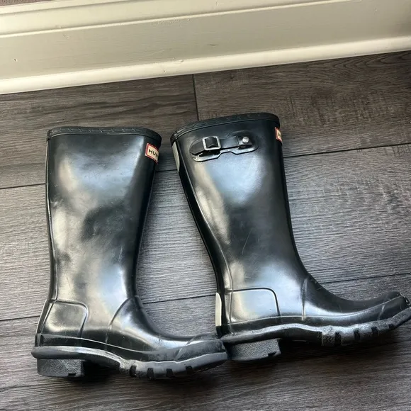 Hunter Kid’s Black Rain Boots size 2