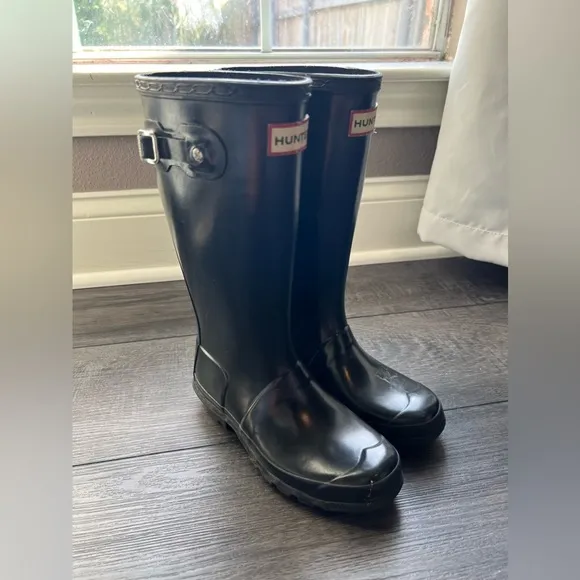 Hunter Kid’s Black Rain Boots size 2