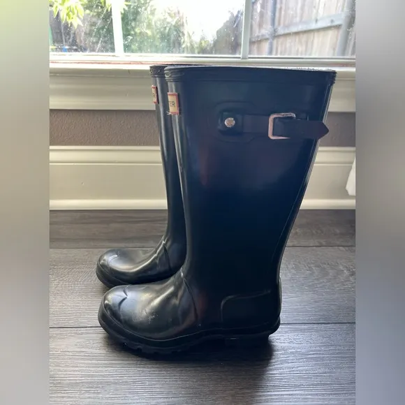 Hunter Kid’s Black Rain Boots size 2