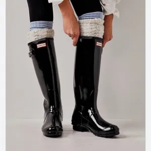 Hunter Rain Boots Black womens 5 Wellies