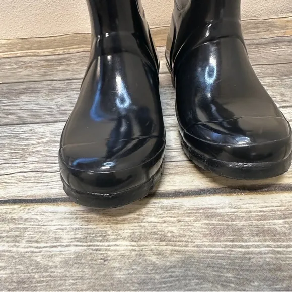 Hunter Rain Boots Black womens 5 Wellies