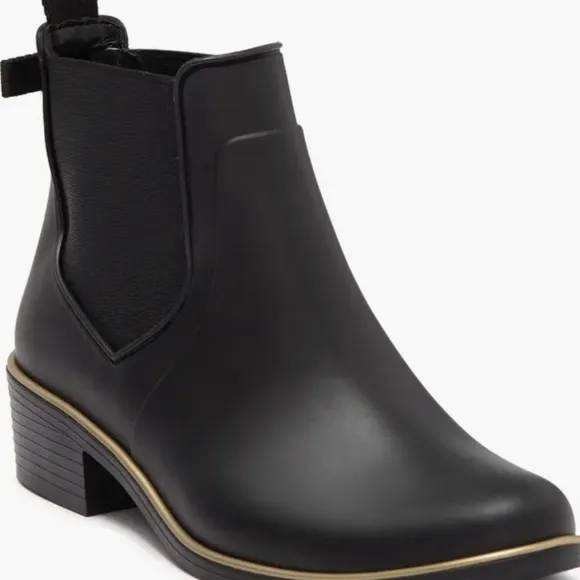 Kate Spade solstice black rain boot SZ 6