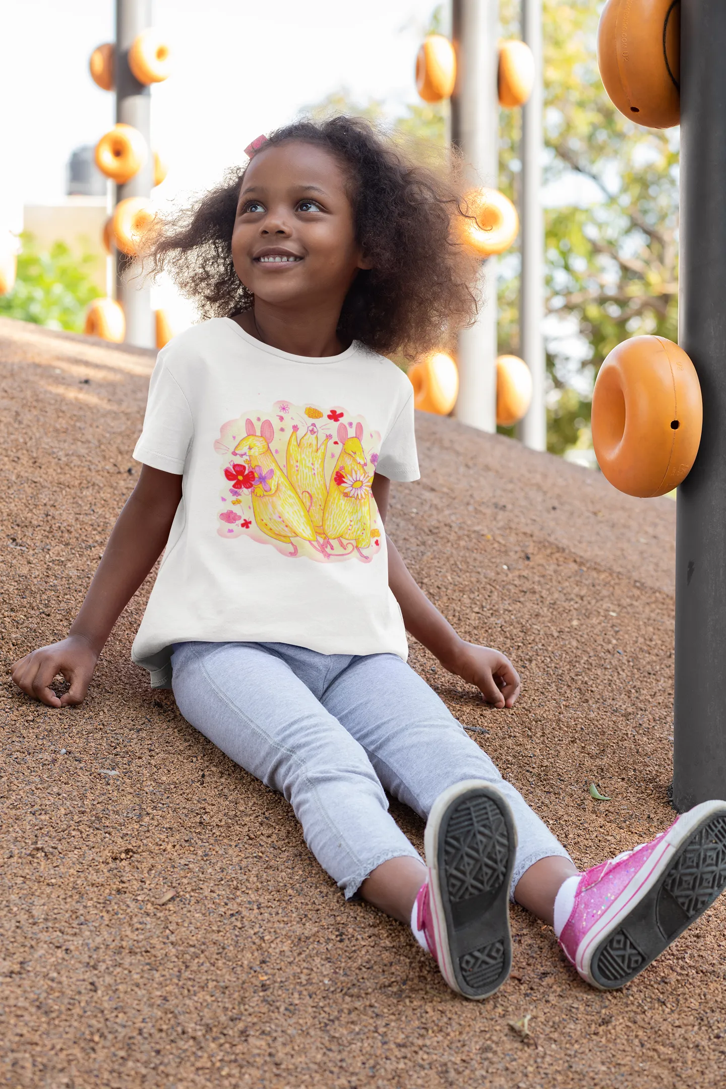Kid’s Happy Mice T-Shirt — Super Soft — Original Design by Sadie Rothenberg