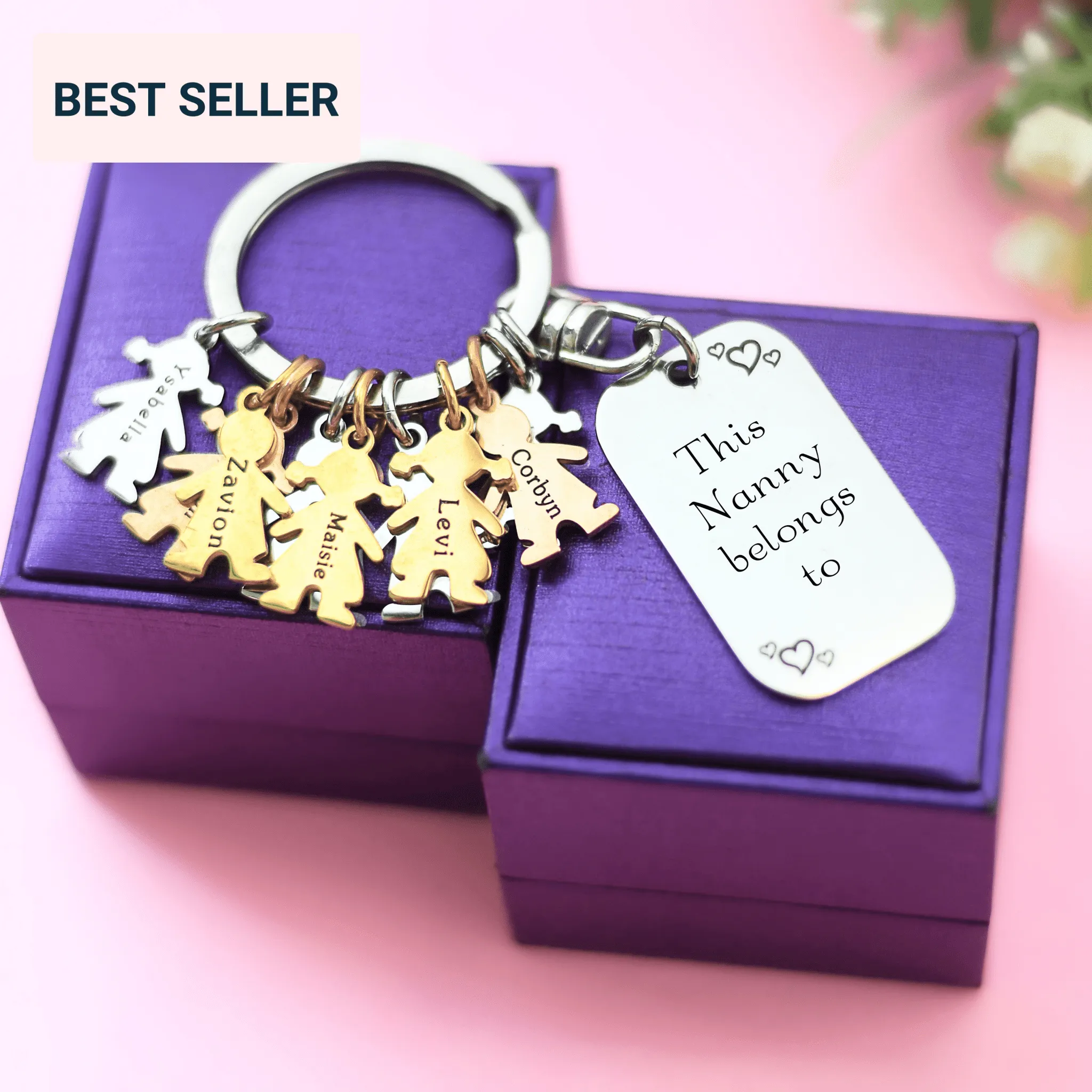 Kids Love Keyring Tag - (One charm is included)