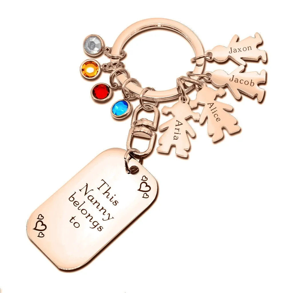 Kids Love Keyring Tag - (One charm is included)