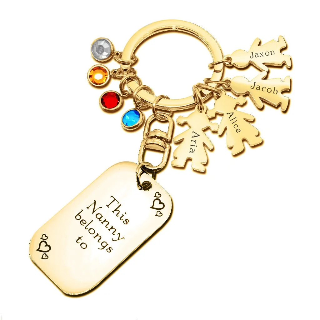 Kids Love Keyring Tag - (One charm is included)