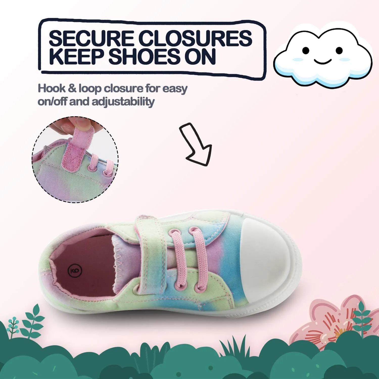 Kids Toddler Canvas Shoes Sneakers Colorful - KKOMFORME