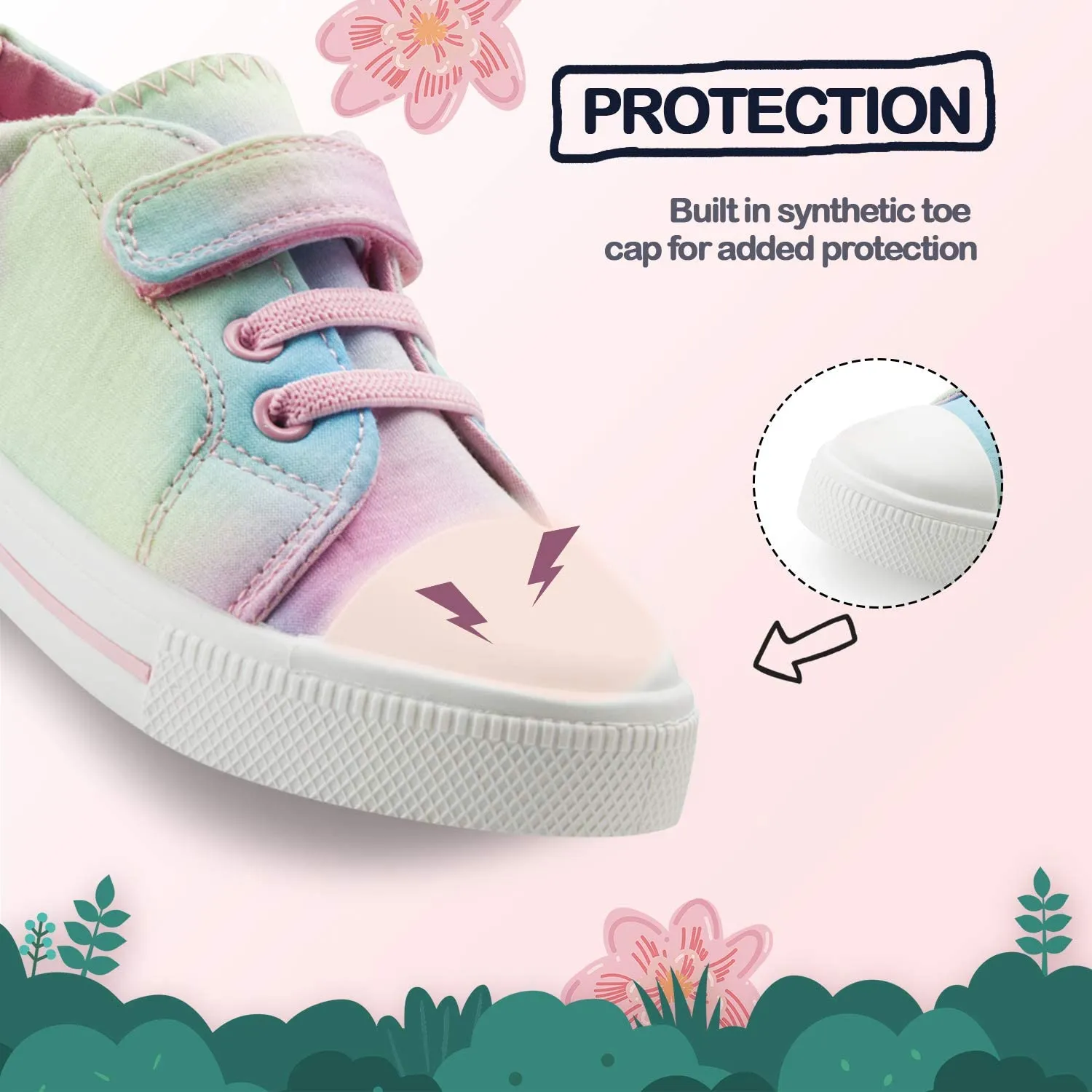 Kids Toddler Canvas Shoes Sneakers Colorful - KKOMFORME
