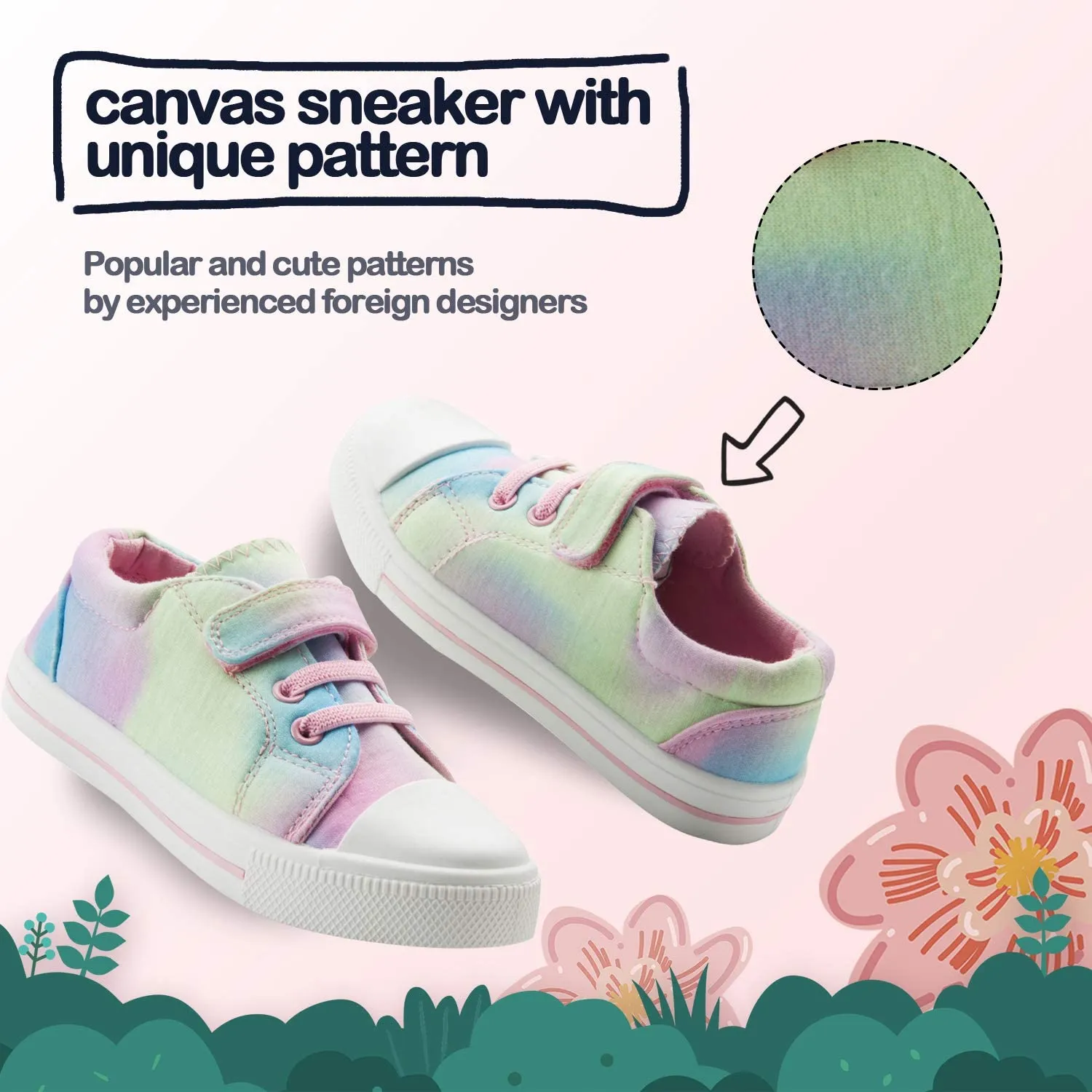 Kids Toddler Canvas Shoes Sneakers Colorful - KKOMFORME