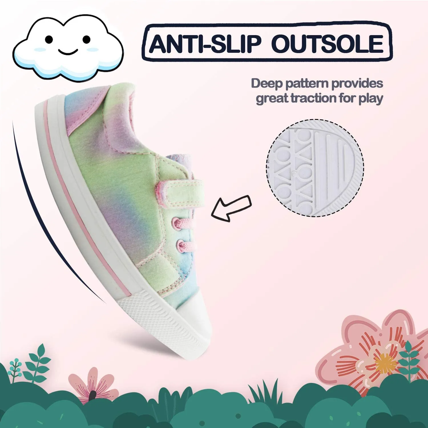 Kids Toddler Canvas Shoes Sneakers Colorful - KKOMFORME