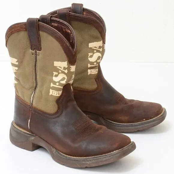 Lil' Rebel™ by Durango® Little Kids' Army Western Boot Size 3
