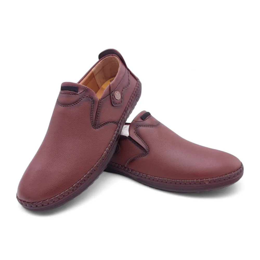 Mova Rexine Leather SlipOns RT01 - Sleek Brown
