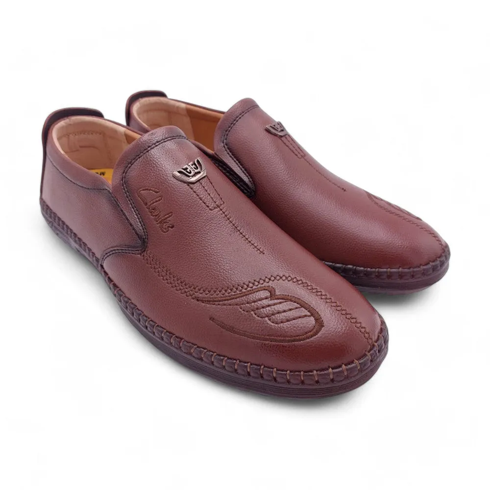 Mova Rexine Leather SlipOns RT07 - Brown