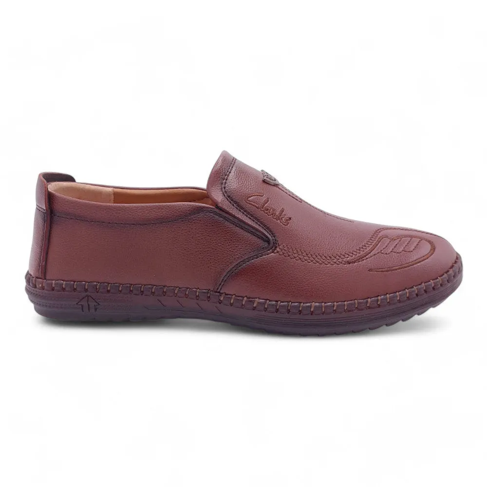 Mova Rexine Leather SlipOns RT07 - Brown