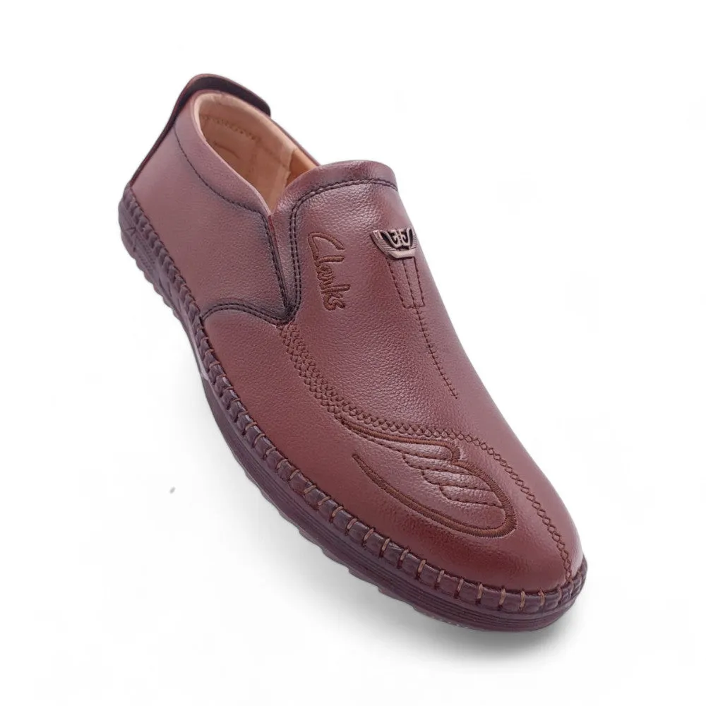 Mova Rexine Leather SlipOns RT07 - Brown