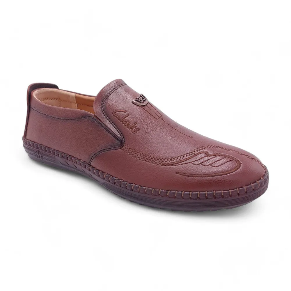 Mova Rexine Leather SlipOns RT07 - Brown