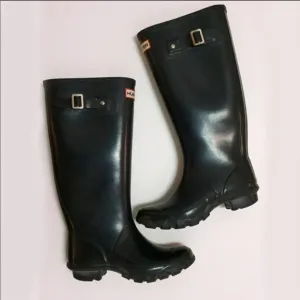 Navy Hunter Rain Boots
