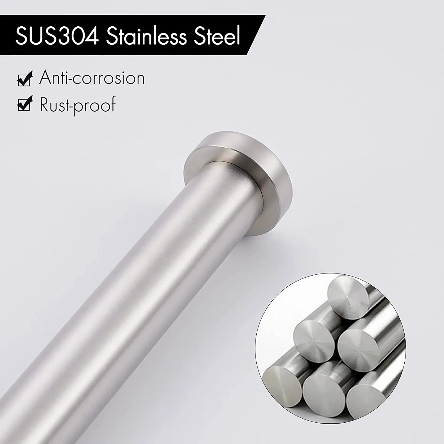 New KES Free Standing Toilet Paper Stand, Stainless Steel Rustproof, Modern Brushed Finish