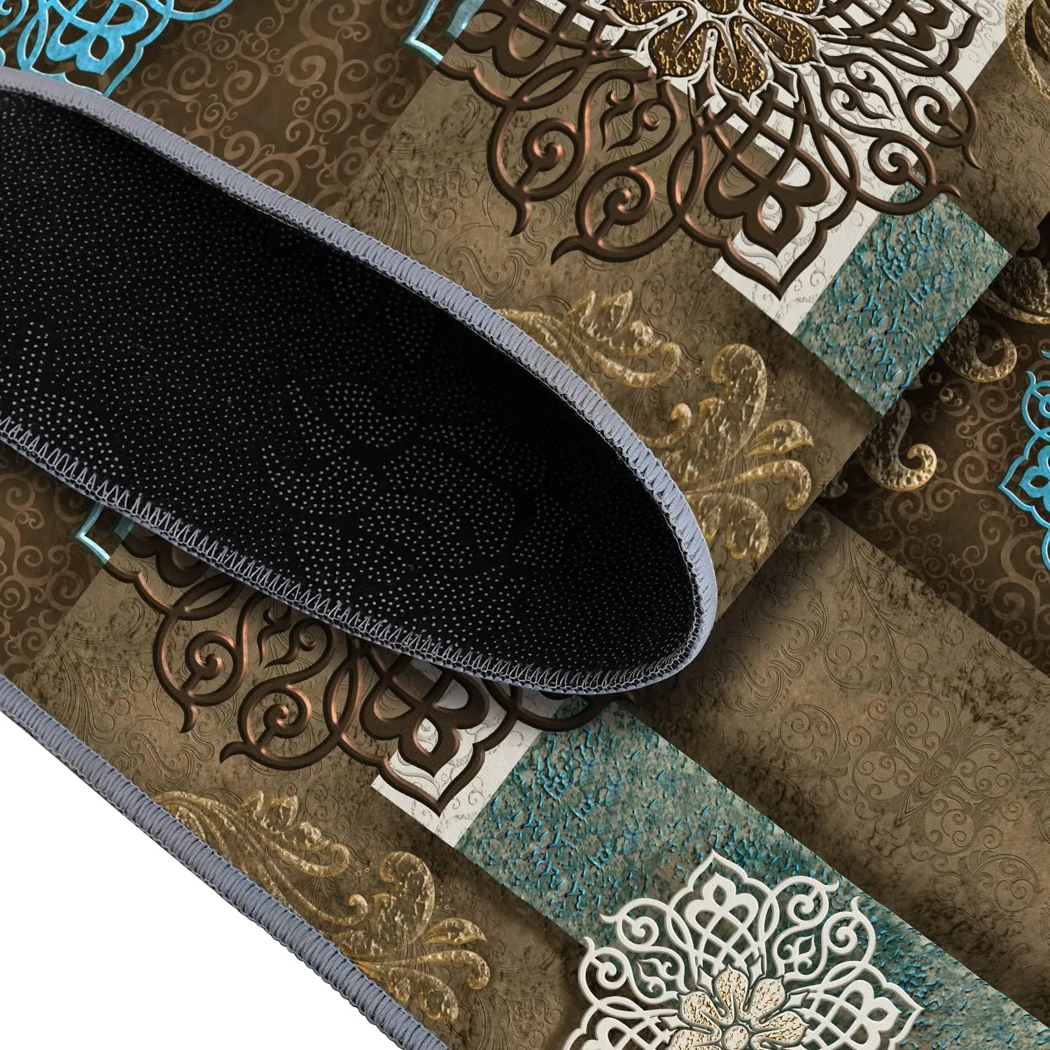 NEW Retails $50 pomhrory Runner Rug Carpet 2' X 8' with Non Slip Grip Back Anti Skid Area Rug for Hallway Kitchen Living Room Bed