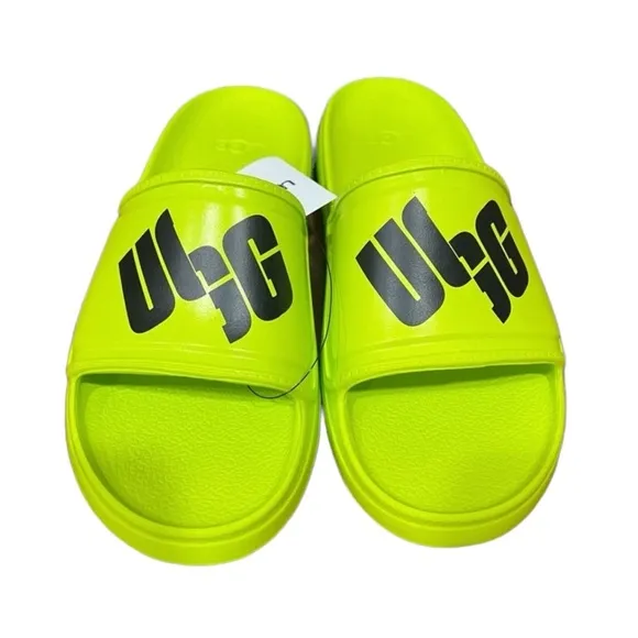 New with box UGG slide sandal size 8 cool design n logo