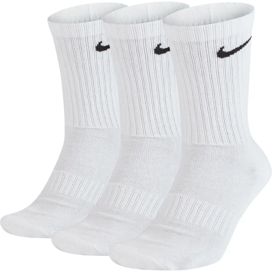 Nike - Everyday Cushion Mens Crew Socks White 3 Pack