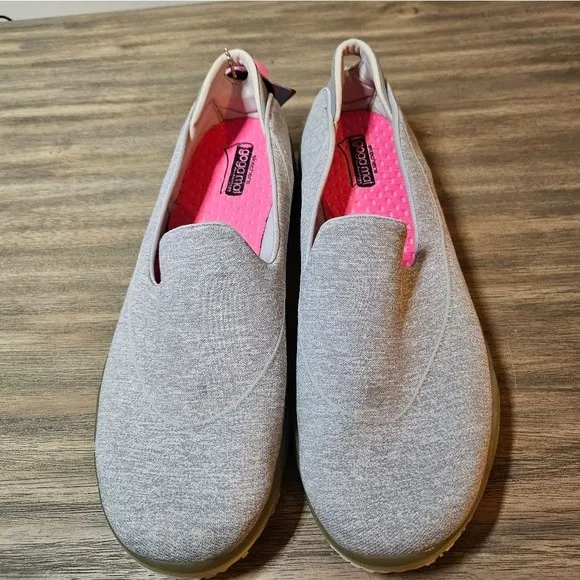 NWT Women's Go Flex Walk Go Mat Gray Slip On Skechers Size 11