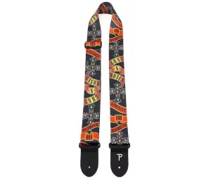OFFICIAL LICENSING GUNS N’ ROSES APPETITE FOR DESTRUCTION POLYESTER GUITAR STRAP.