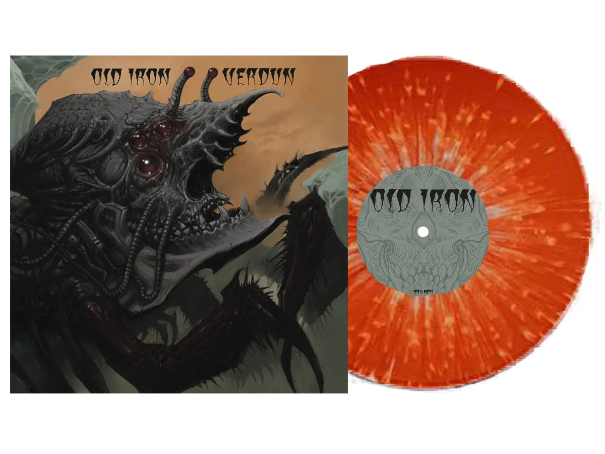 Old Iron/Verdun –  Split [CLEAR WITH ORANGE MARBLE]  – New LP