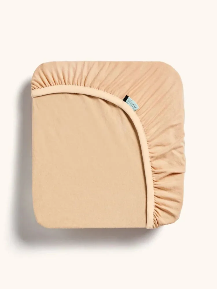 Organic Cot Fitted Sheet - Wheat