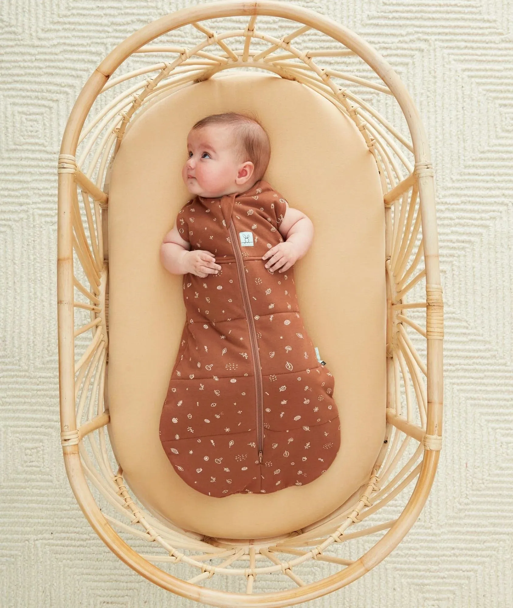 Organic Cot Fitted Sheet - Wheat