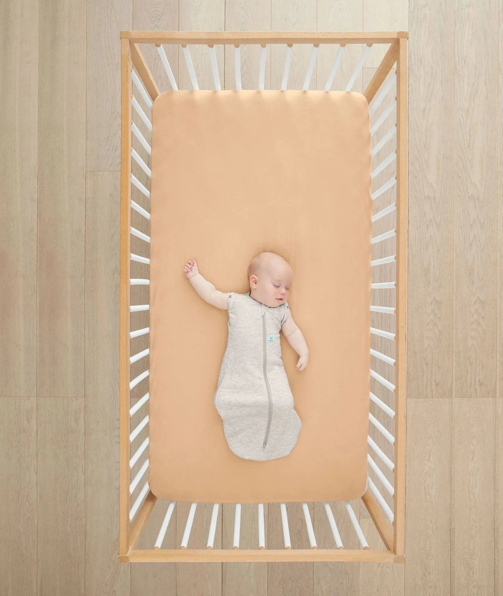 Organic Cot Fitted Sheet - Wheat