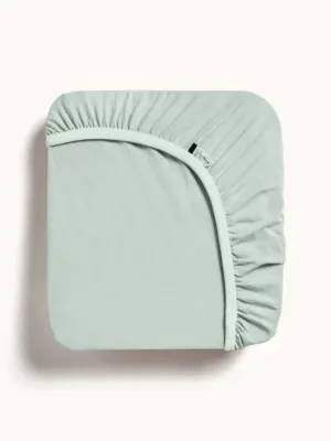 Organic Crib Fitted Sheet - Sage