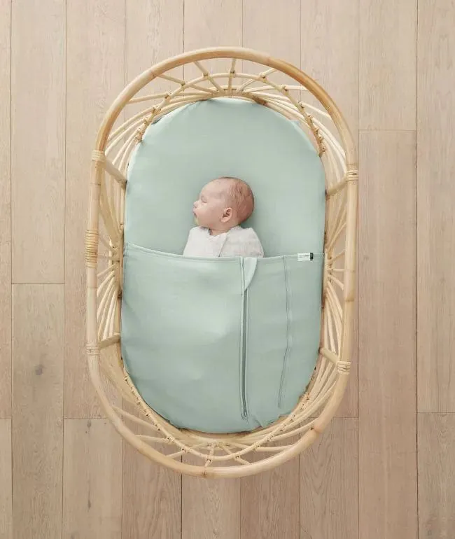 Organic Crib Fitted Sheet - Sage