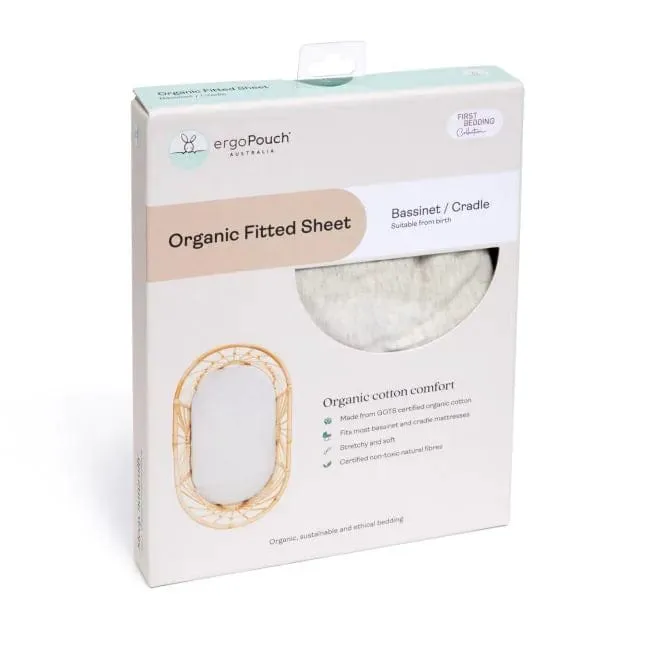 Organic Crib Fitted Sheet - Sage