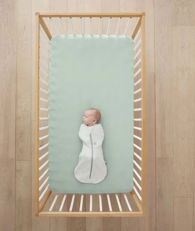Organic Crib Fitted Sheet - Sage