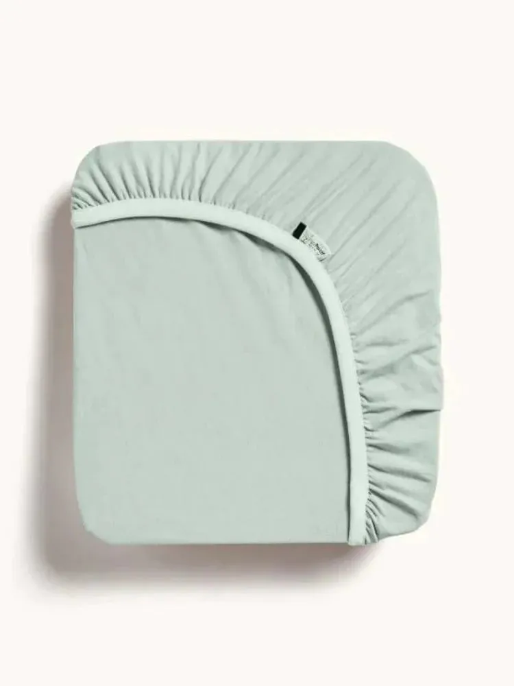 Organic Crib Fitted Sheet - Sage