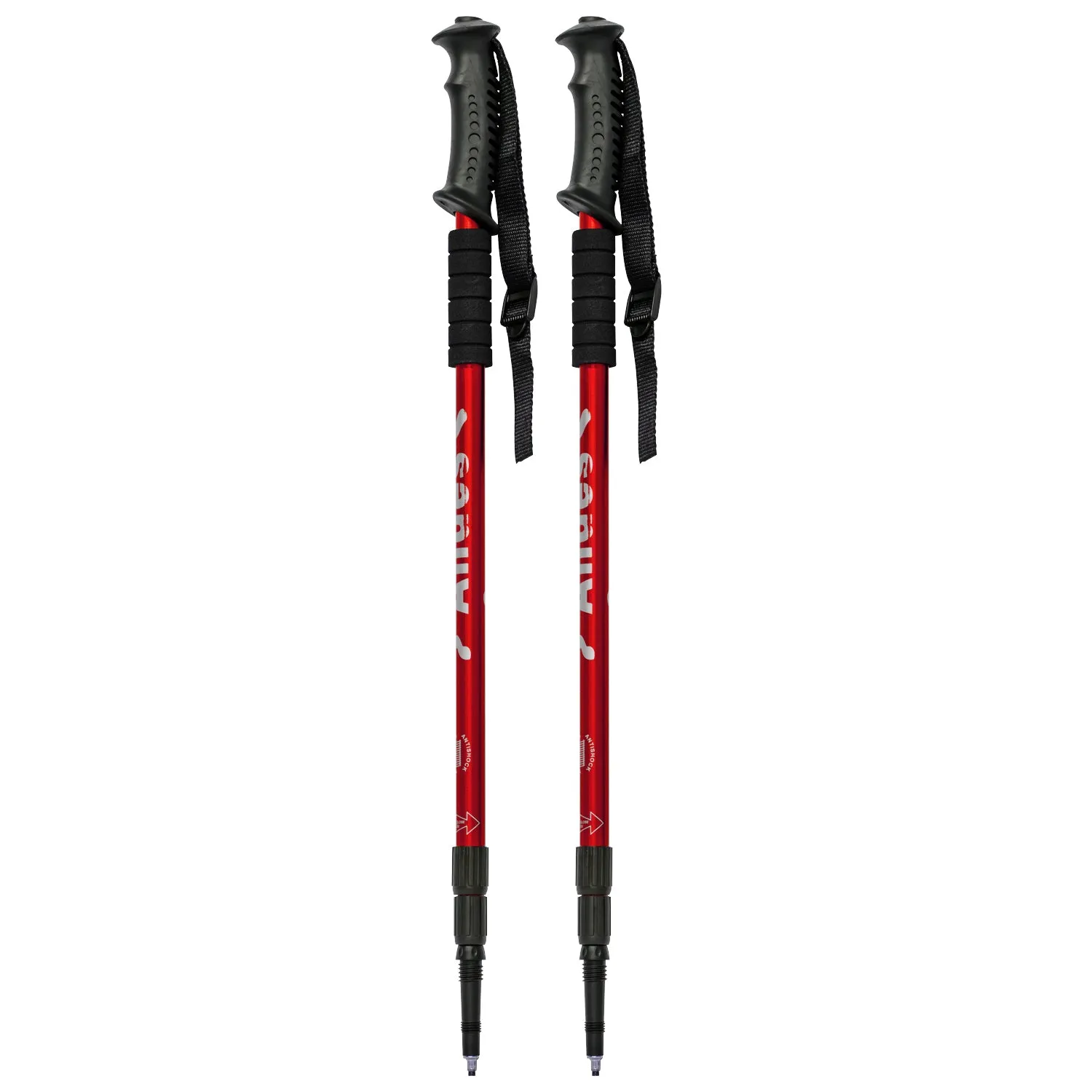 Pair of Telescopic Walking Poles Sticks Extending Adjustable Antishock Hiking